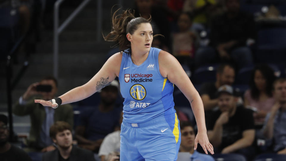 Chicago Sky center Stefanie Dolson revealed that her entire family had tested positive for the coronavirus.