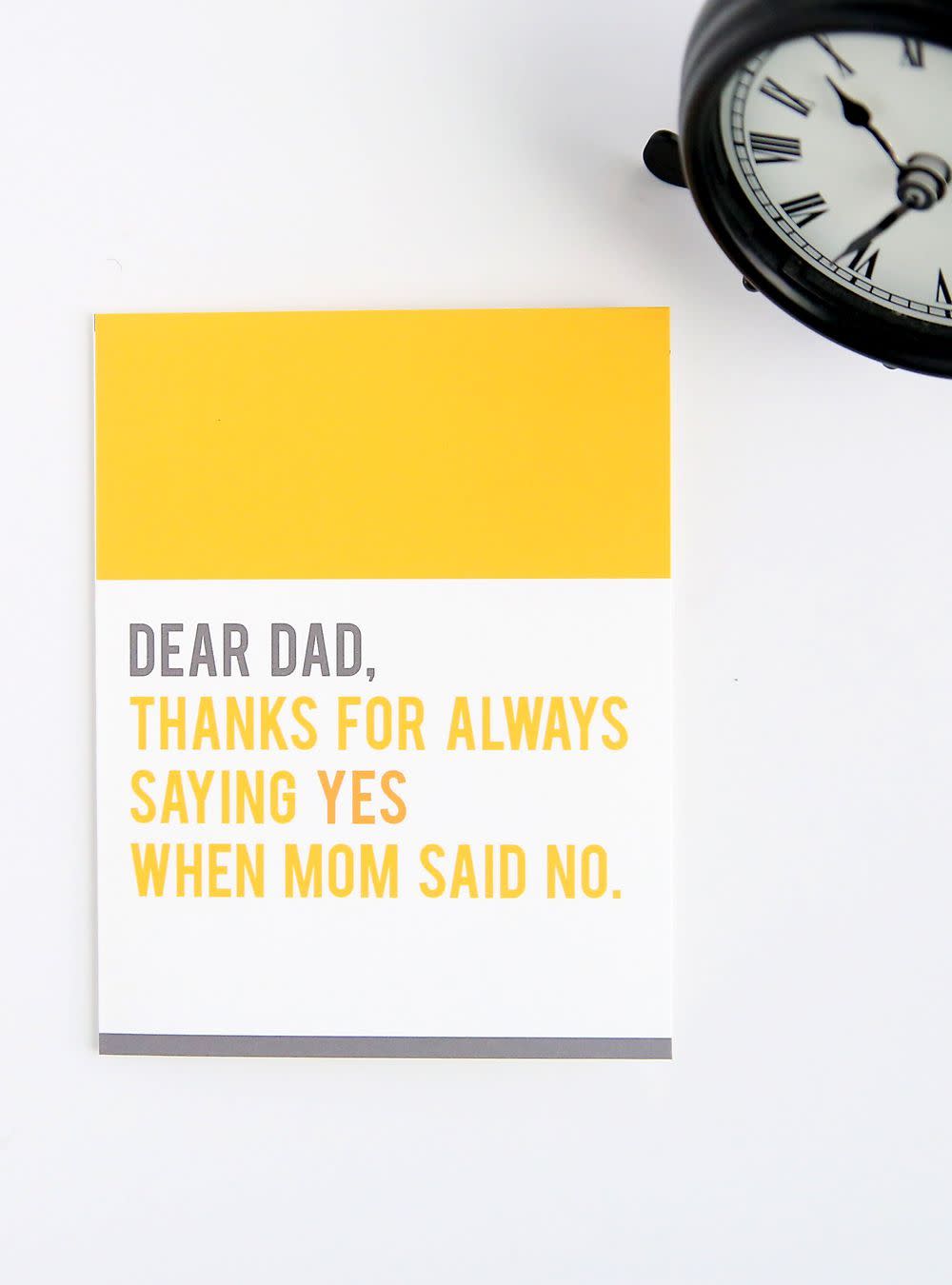 printable fathers day cards thanks for always saying yes card