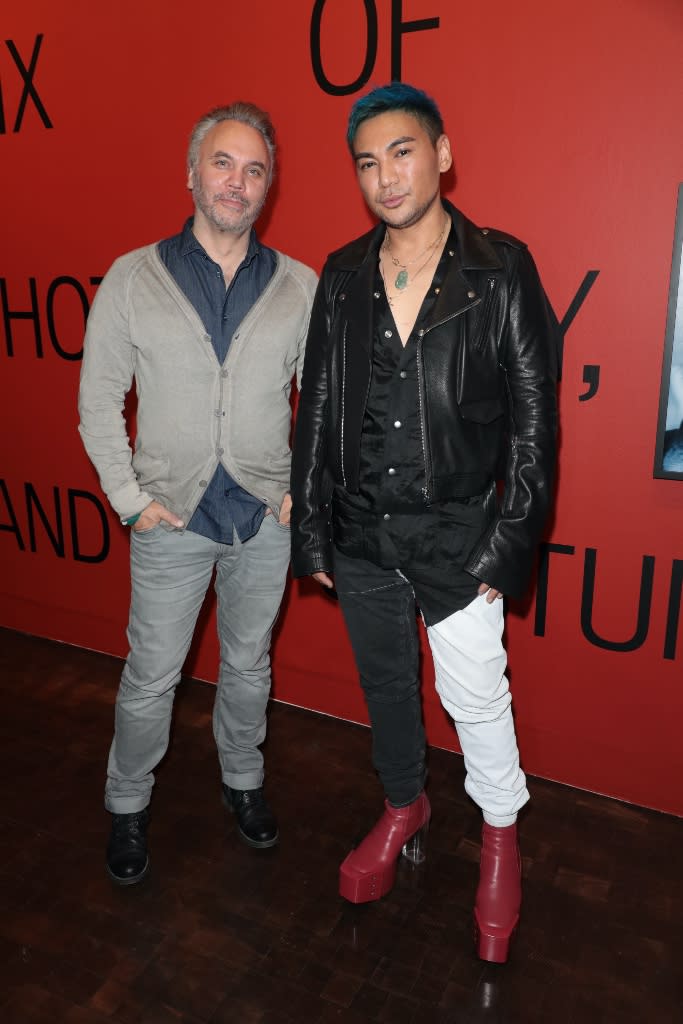 Göran Lundström and Frederic Aspiras attend the “House of Gucci” exhibit opening. - Credit: Alex J. Berliner