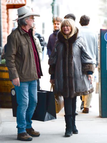 <p>The Image Direct</p> Kurt Russell and Goldie Hawn on Dec. 19 in Aspen, Colorado