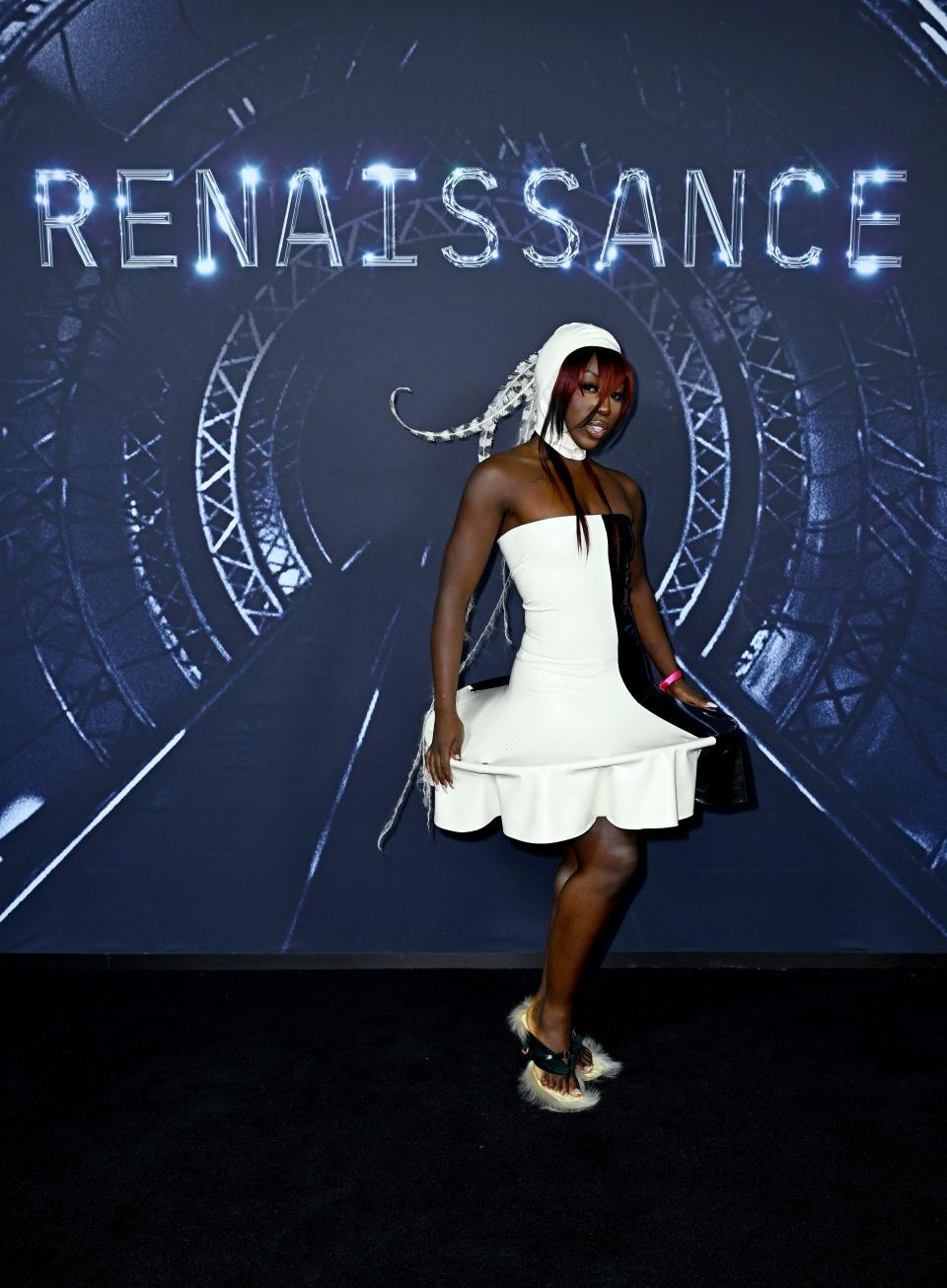 Bree Runway attends the London premiere of "RENAISSANCE: A Film By Beyoncé."