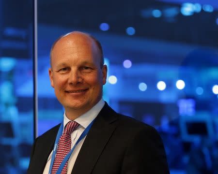 Timo Ihamuotila, Nokia's Executive Vice President and Group Chief Financial Officer , poses for a picture during the Mobile World Congress in Barcelona March 2, 2015. REUTERS/Gustau Nacarino