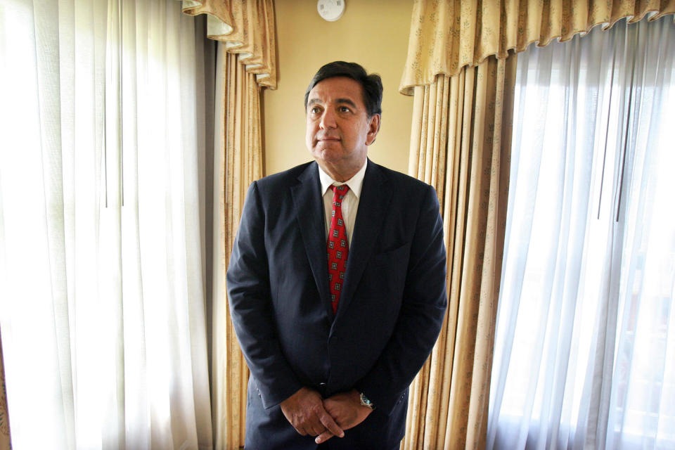 New Mexico Governor Bill Richardson poses before a campaign stop in Pasadena. The governor is seeking the Presidential nomination for the Democratic party. (J.Emilio Flores / Corbis via Getty Images file)