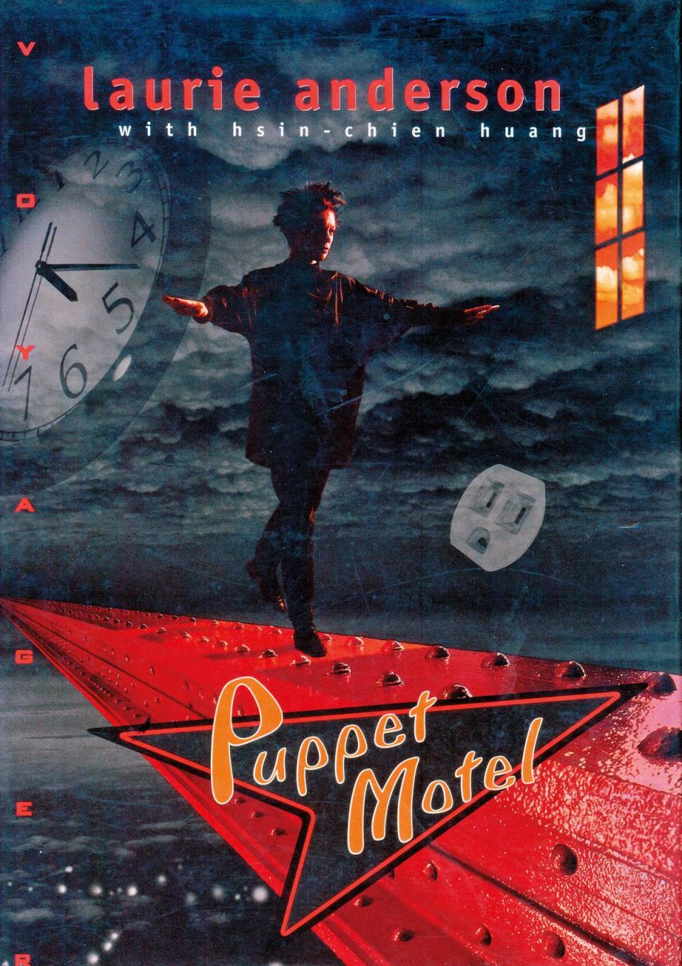 1995年蘿瑞安德森邀黃心健一起參與《Puppet Motel》作品互動光碟製作。（黃心健提供）