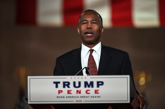 Then-Housing Secretary Ben Carson addresses the Republican National Convention in 2020. (Photo: NICHOLAS KAMM via Getty Images)