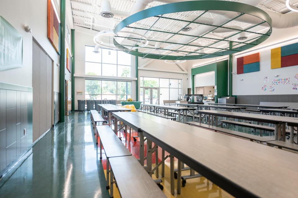 The cafeteria of the new Franklin School of Innovation.