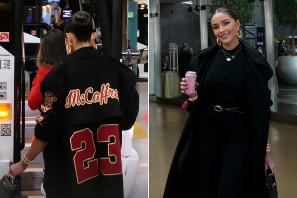 Olivia Culpo Wears All Black to Cheer on Fiancé 49ers Player