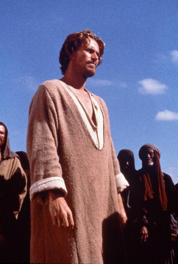 FILE - This file photo provided by Universal Pictures shows Willem Dafoe is shown in a scene from Martin Scorsese's 1988 film "The Last Temptation of Christ." (AP Photo/Universal Pictures, File)