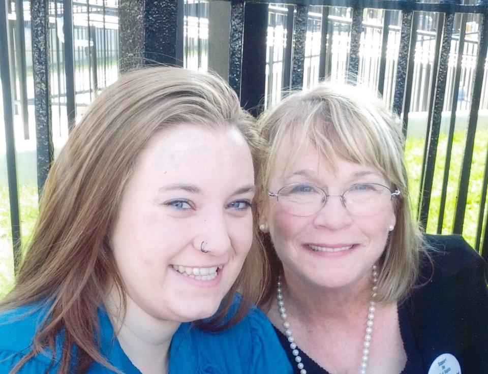 Dee Ann Newell&nbsp;(right), pictured with an adult&nbsp;child of an incarcerated parent, founded Arkansas Voices for the Children Left Behind over&nbsp;two decades ago. (Photo: Courtesy of Dee Ann Newell)