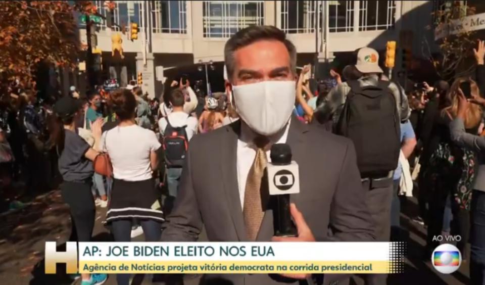 O jornalista Ismar Madeira tem sido criticado nas redes (Foto: Reprodução/Globo)