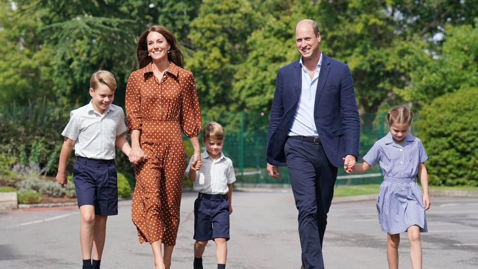 William and Kate will step out on Easter Sunday with George, Charlotte and Louis