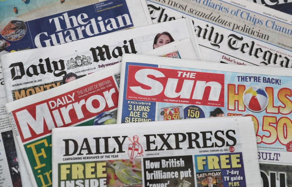 What the papers say – October 24 (PA) (PA Archive)