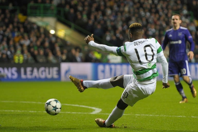 Celtic's Moussa Dembele is unlikely to face Rangers on Sunday