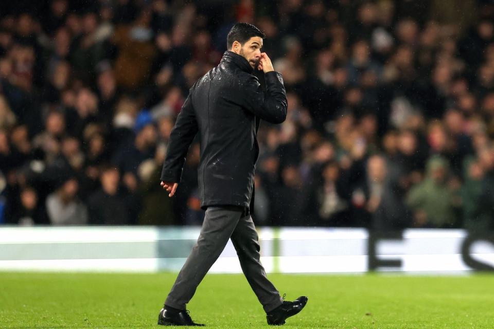 Things have gone wrong for Arteta over the past month (PA Wire)