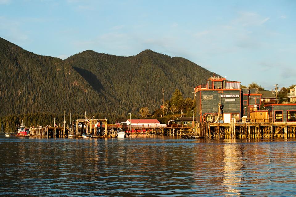 View of Tofino, British Columbia from the water