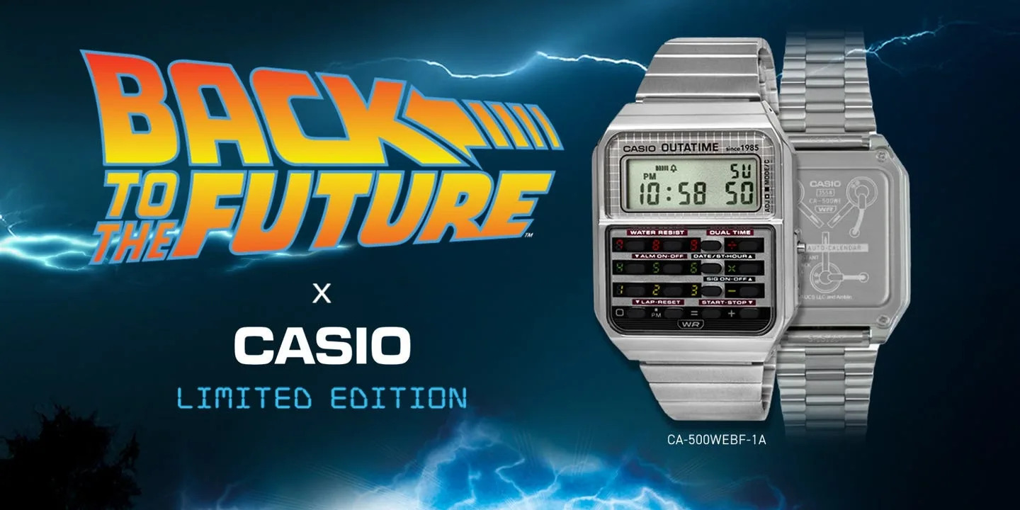 CASIO Back to the Future コラボレーションモデル CASIO Back To The Future Collab Model Watch CA-500WEBF-1AJR
