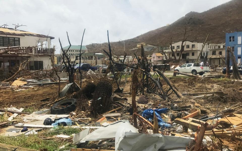 Damage in Tortola in the British Virgin Islands after Hurricane Irma battered the region - Georgina Stubbs/PA