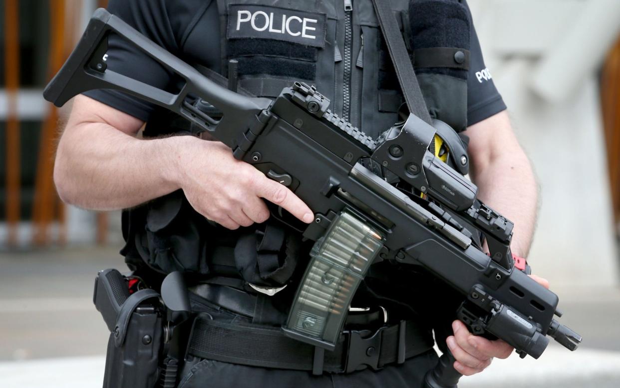 An armed Metropolitan Police officer. File picture - PA