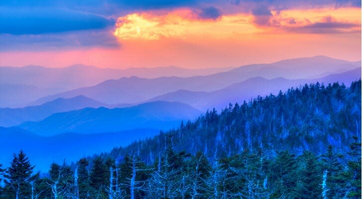 Blue Ridge Mountains in North Carolina