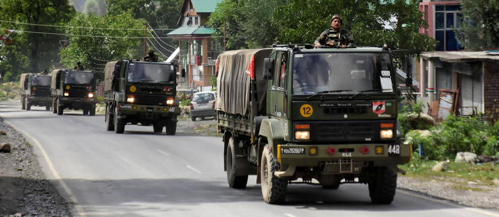 L'armée indienne près de la frontière avec la Chine. 
