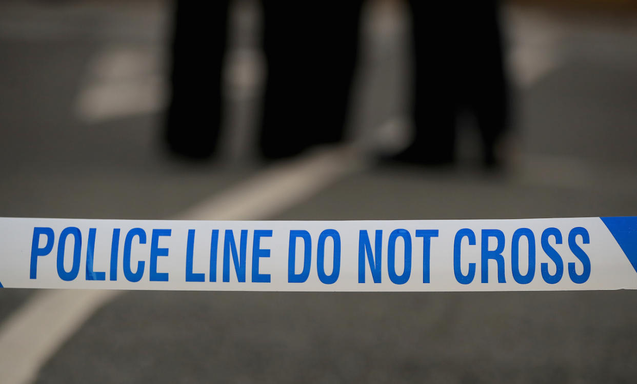 Two police officers were struck by a car during a routine drugs check in Sussex