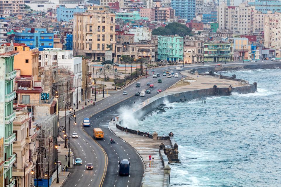 havana cuba aerial shot