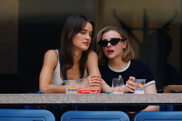 Chloe Grace Moretz and girlfriend Kate Harrison attend the 2023 US Open  Tennis Championships in New