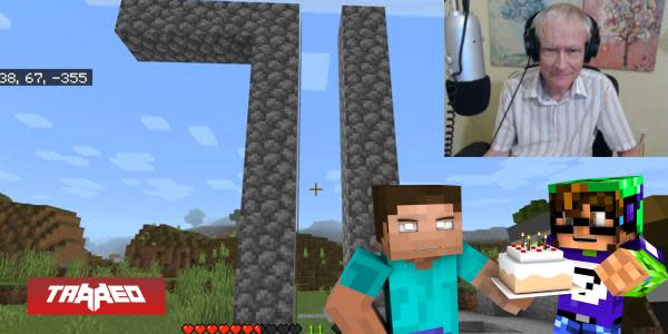 Abuelo gamer celebra su cumpleaños número 71 en Minecraft junto a sus seguidores