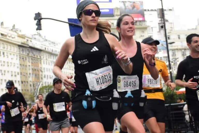 Marianela Crochenci en una de sus últimas maratones en la Ciudad de Buenos Aires (Foto: Marianela Crochenci)