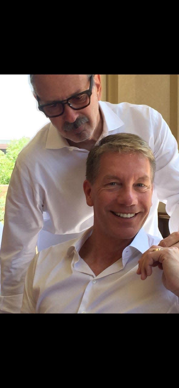 Late Palm Springs resident Michael Moser, pictured right, met his husband, Michael Rudder, pictured left, in San Francisco in 1989 at a philanthropic event.