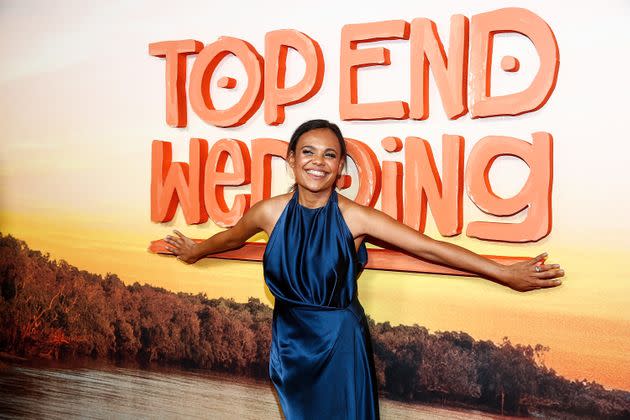  Miranda Tapsell attends the Melbourne Premiere of Top End Wedding at Rivoli Cinemas on April 7, 2019 in Melbourne, Australia.