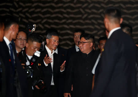 North Korea's leader Kim Jong Un visits The Marina Bay Sands hotel in Singapore, June 11, 2018. REUTERS/Edgar Su