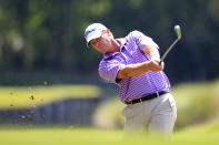 PONTE VEDRA BEACH, FL - MAY 10: Steve Stricker of the United States hits an approach shot on the seventh hole during the first round of THE PLAYERS Championship held at THE PLAYERS Stadium course at TPC Sawgrass on May 10, 2012 in Ponte Vedra Beach, Florida. (Photo by Sam Greenwood/Getty Images)