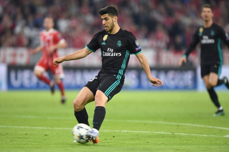 Marco Asensio scored the winner as Real Madrid moved closer to a third straight Champions League title
