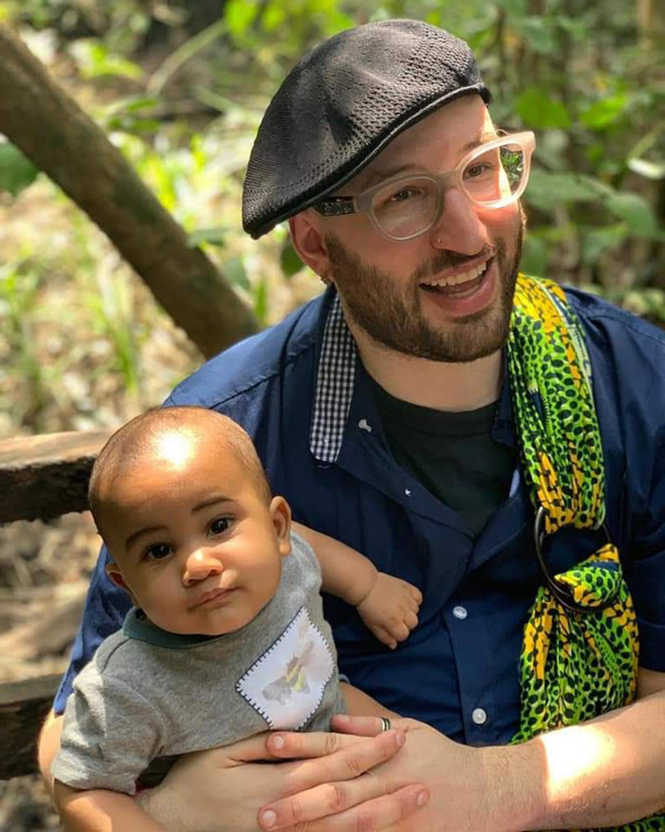 The author and his son as a baby. (Courtesy Jay Deitcher)