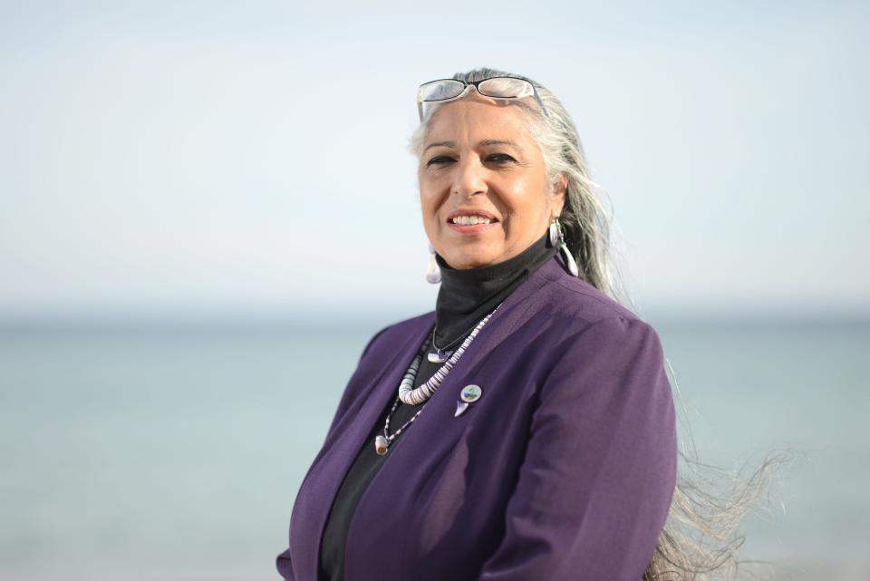 “When you go to the polls, look at the backgrounds and the voting records of these legislators that are asking for your vote — do they side have they come out and vocally said they want to support the Indian Child Welfare Act? Are they willing to write new legislation to protect the rights of tribes?” says Cheryl Andrews-Maltais, chairwoman of the Wampanoag Tribe of Aquinnah.