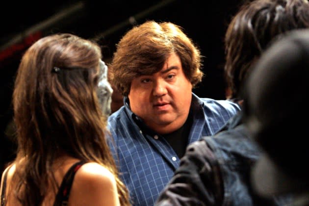 Dan Schneider during the taping of a high school performance scene for the show 'Victorious' on Nov. 13, 2009.  - Credit: Lawrence K. Ho/Los Angeles Times/Getty Images