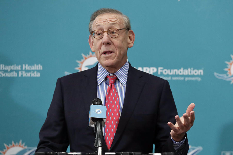 Miami Dolphins owner Stephen Ross believes the NFL will play this season. (AP Photo/Brynn Anderson, File)