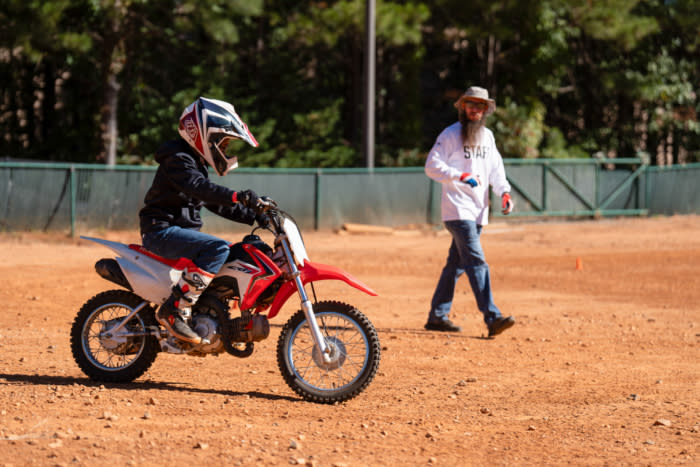 MSF MOTO Intro events can be on dirt or street; (photo/Motorcycle Safety Foundation)