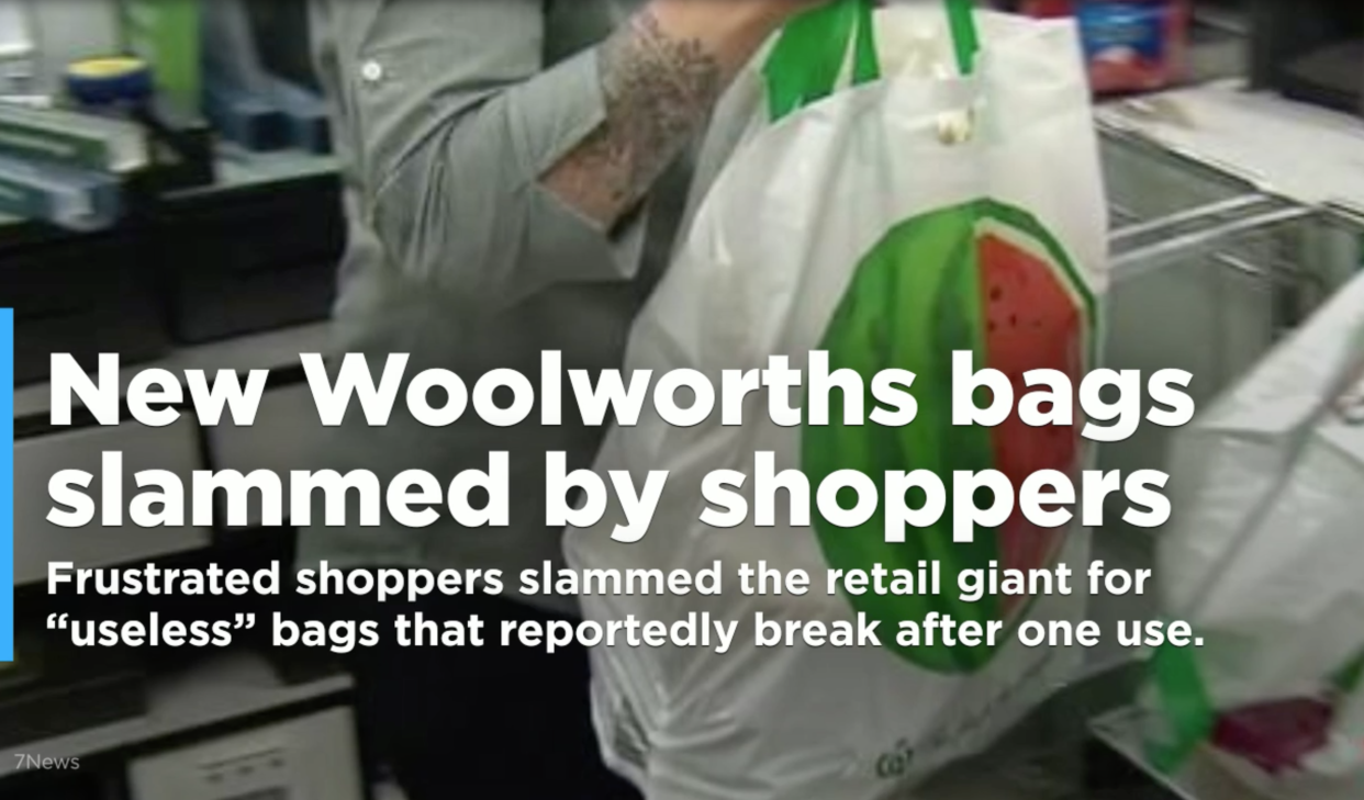 Frustrated shoppers slammed the retail giant for “useless” bags that reportedly break after one use.