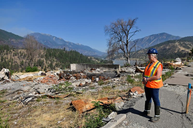 One year after a wildfire entirely destroyed the western Canadian village of Lytton