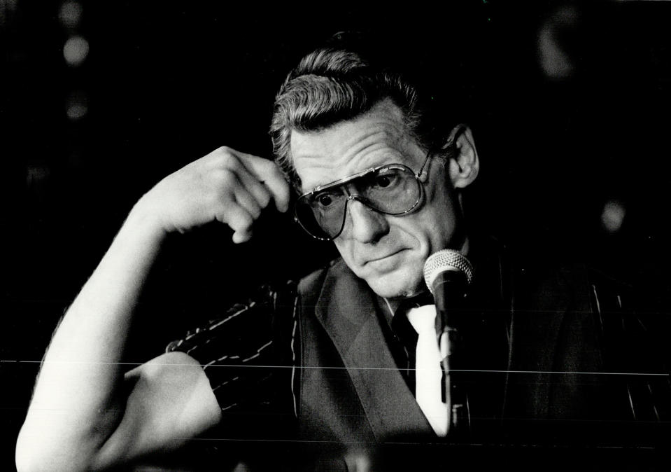 Jerry Lee Lewis at the Royal York Hotel’s Imperial Room in Toronto, in 1987.<span class="copyright">David Cooper—Toronto Star/Getty Images</span>