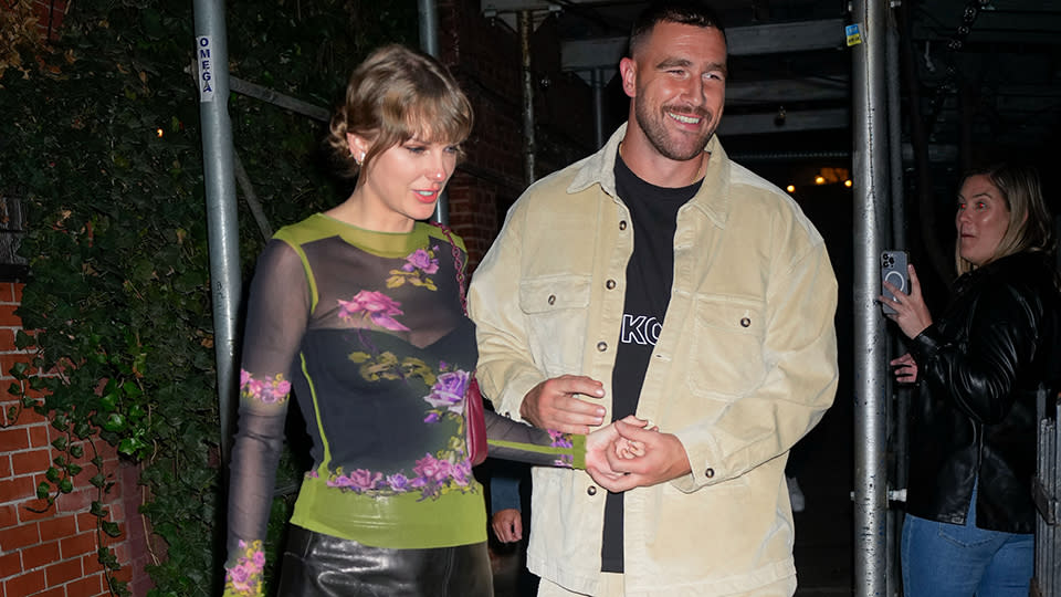Taylor Swift and Travis Kelce have dinner at Waverly Inn in New York City. Photo by Gotham/GC Images<cite>Gotham/GC Images</cite>