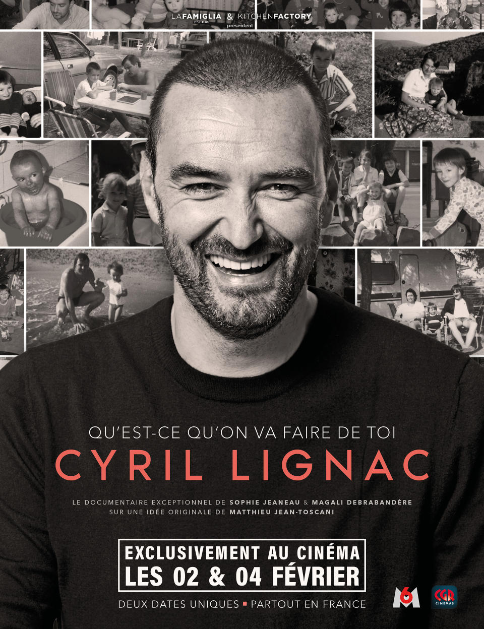 <p> Touchant et rythmé, ce documentaire de 1 h 40 mn sur l’ascension de Cyril Lignac retrace tout son parcours. De sa jeunesse heureuse, mais pas vraiment prolifique en Aveyron, à sa conquête de la capitale et des gourmets trendy de Londres… Les hauts (et les bas) de ce chef et entrepreneur hyperactif n’auront plus de secrets pour vous ! <br> <br>« Qu’est-ce qu’on va faire de toi », en salles les 2 et 4 février.</p><br>