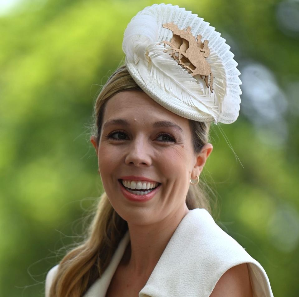 Carrie Johnson, wife of Prime Minister Boris Johnson, poses on day four - NEIL HALL/EPA-EFE/Shutterstock 