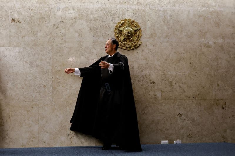 Inauguration ceremony of the new President of Supreme Court, Roberto Barroso in Brasilia