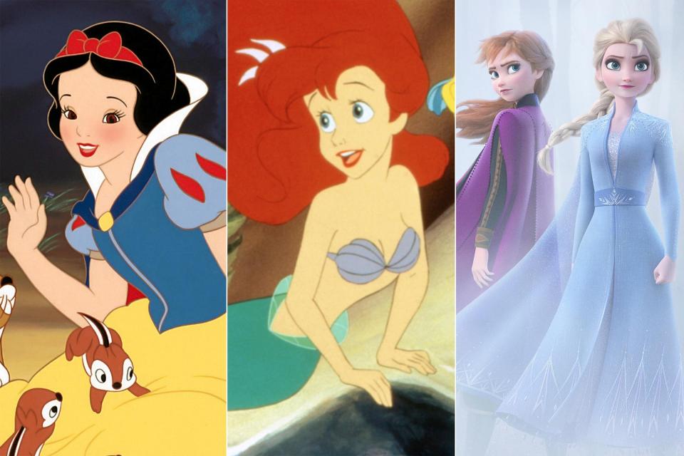 Over the past almost-century, Disney Princesses have gone through quite a lot of (much-needed) evolution. From the very first one that debuted in <a href="https://ew.com/creative-work/snow-white-and-the-seven-dwarfs/" rel="nofollow noopener" target="_blank" data-ylk="slk:Snow White and the Seven Dwarfs;elm:context_link;itc:0;sec:content-canvas" class="link "><em>Snow White and the Seven Dwarfs</em></a> to the most recently released film <a href="https://ew.com/creative-work/frozen-2/" rel="nofollow noopener" target="_blank" data-ylk="slk:Frozen 2;elm:context_link;itc:0;sec:content-canvas" class="link "><em>Frozen 2</em></a> (<a href="https://ew.com/movie-reviews/2019/11/14/frozen-2-review/" rel="nofollow noopener" target="_blank" data-ylk="slk:out this weekend;elm:context_link;itc:0;sec:content-canvas" class="link ">out this weekend</a>), the royal legacy is constantly changing for the better. Click through the gallery to see the timeline of Disney Princesses through the years and find out how today's heroines compare to the past's damsels in distress. Started from the '30s, now we're here! <a href="https://ew.com/movie-reviews/2019/11/14/frozen-2-review/" rel="nofollow noopener" target="_blank" data-ylk="slk:RELATED: Frozen 2 tries its best to live up to its world-conquering original — Review;elm:context_link;itc:0;sec:content-canvas" class="link ">RELATED: <em>Frozen 2</em> tries its best to live up to its world-conquering original — Review</a>