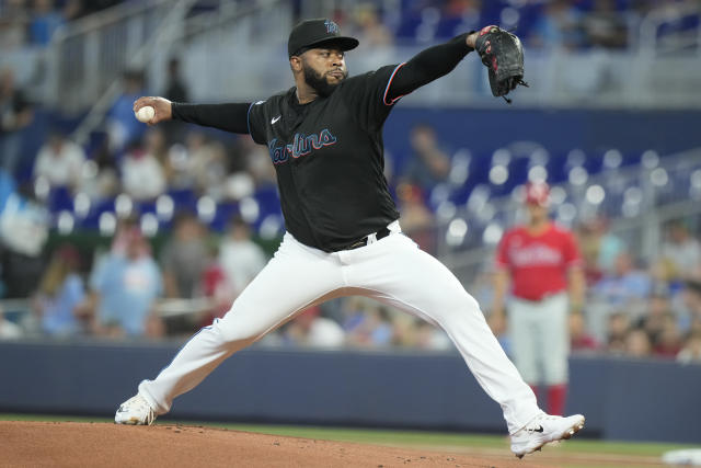 How are Miami Marlins starting pitchers during in Spring Training?