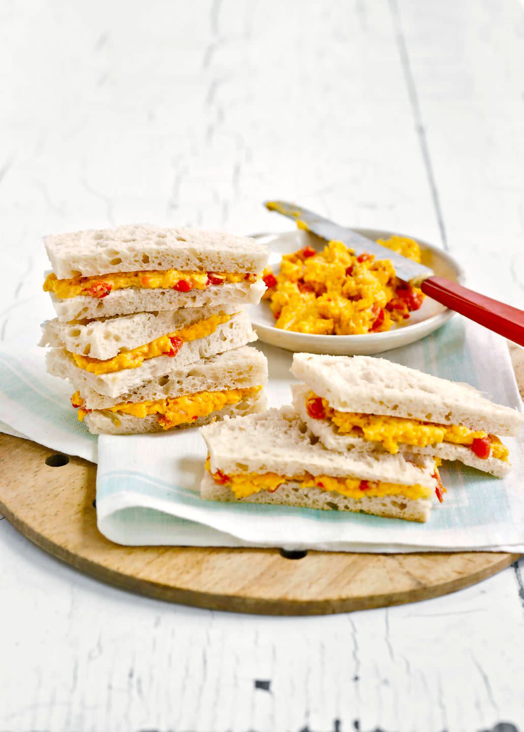 pimentocheese tea sandwiches