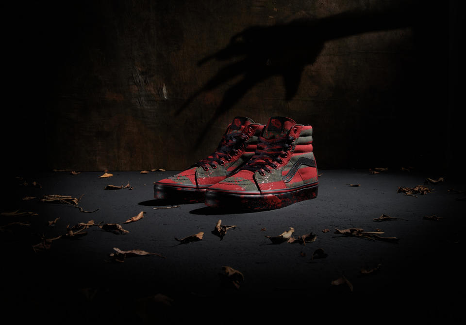 A closer look at the Vans Horror Collection sneakers inspired by “A Nightmare on Elm Street”